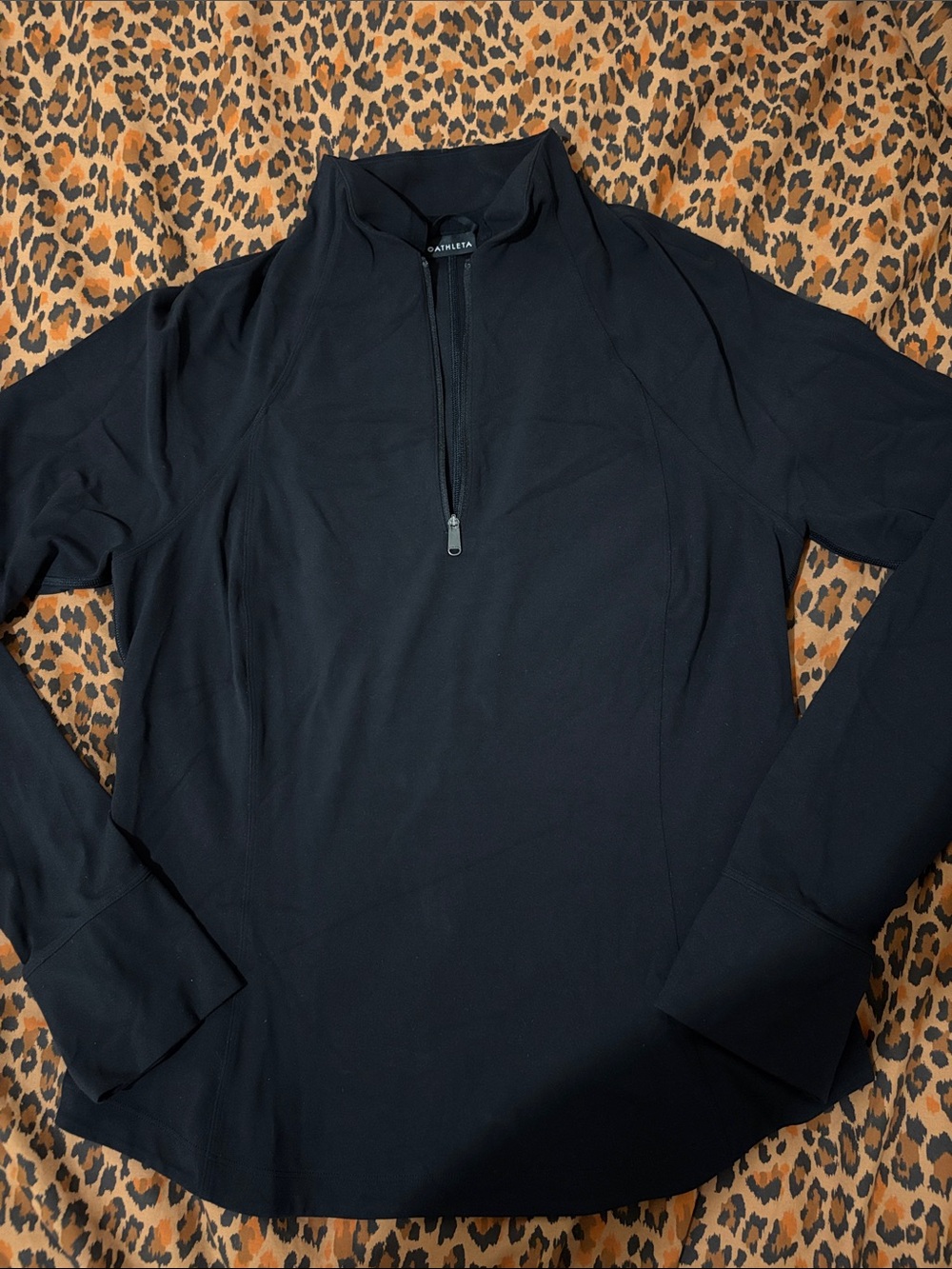 Athleta Black Quarter Zip